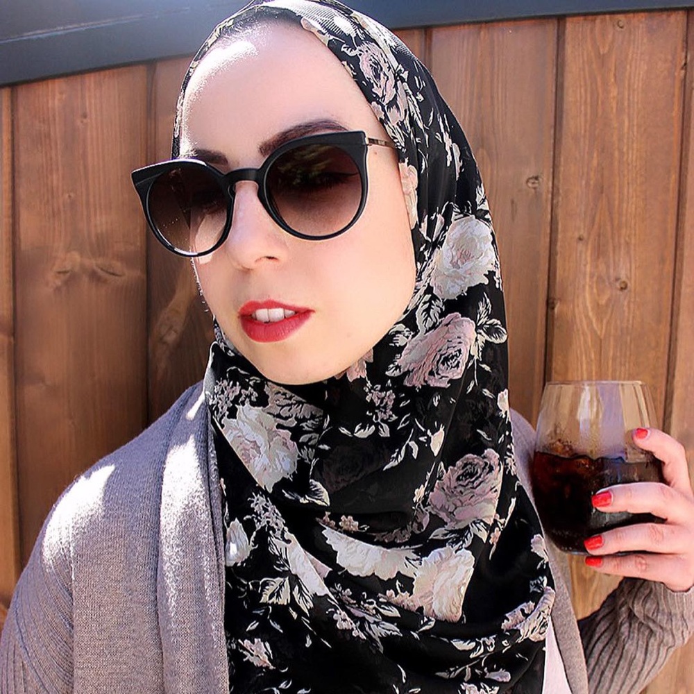 Floral Chiffon Scarves